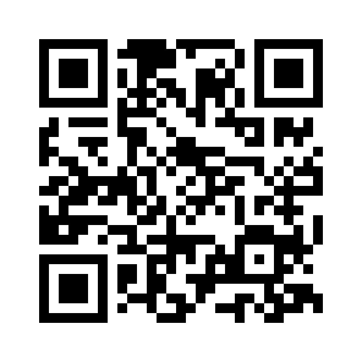 Sample QR code in crisp black and white
